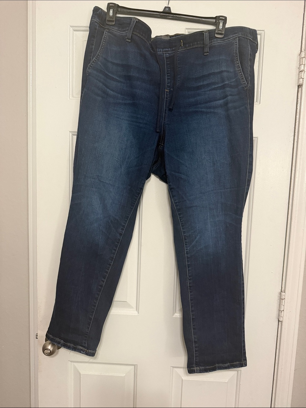 torrid Dark Blue Boyfriend Jeans - Faded Wash